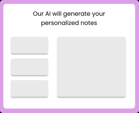 Generate personalized notes